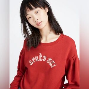 Après-Ski Pleat-Sleeve Sweatshirt by Madewell